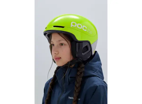 POC POCito Obex dziecięcy kask narciarski Fluorescent Yellow/Green