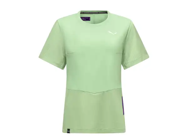 Salewa Dry'Ton Hybrid damska koszulka z krótkim rękawem Pastel Green