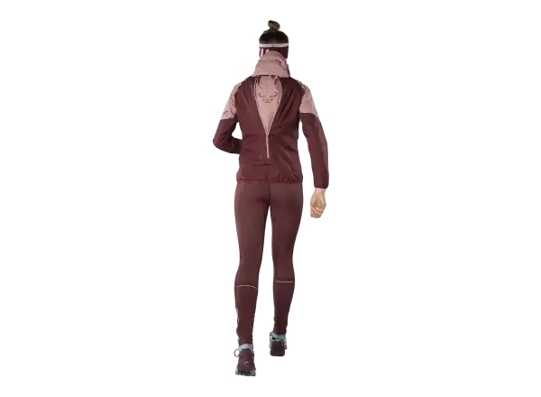 Dynafit Winter damskie legginsy do biegania Burgundy
