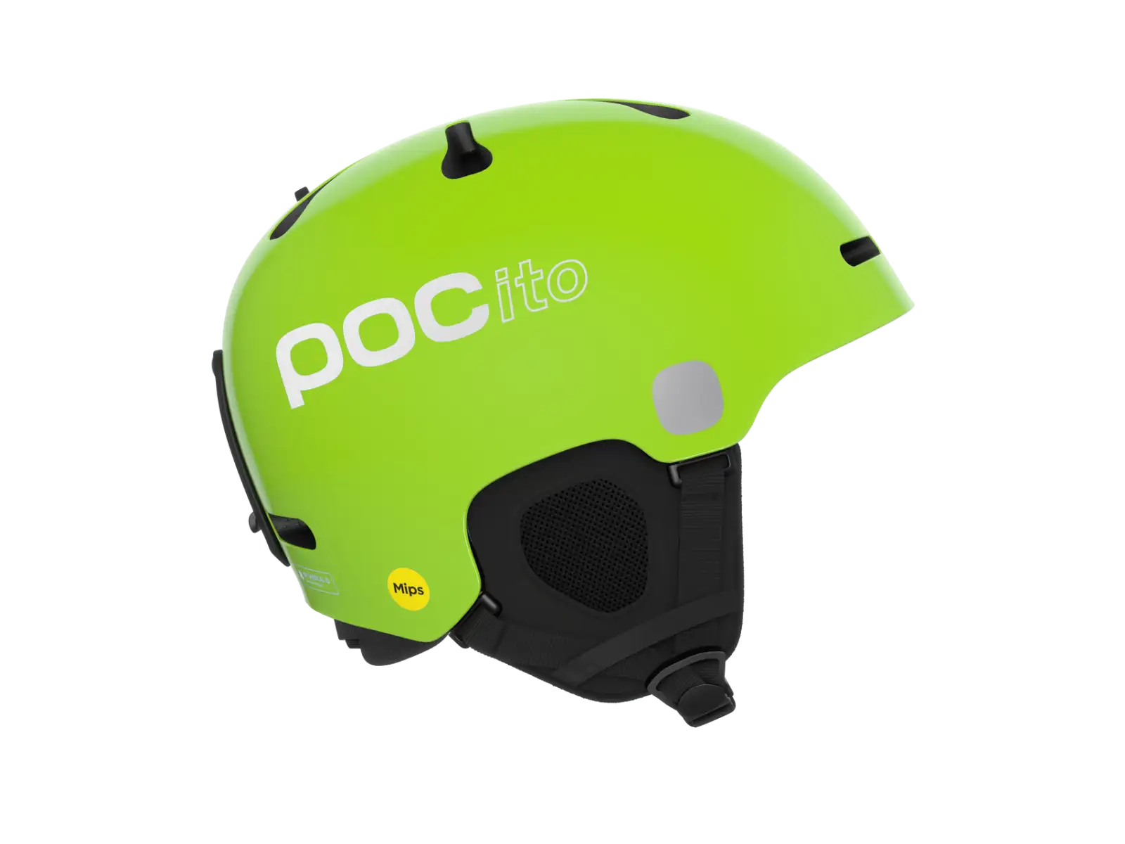 POC POCito Fornix MIPS dziecięcy kask narciarski Fluorescent Yellow/Green