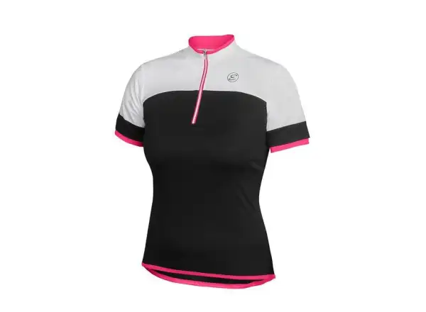 Etape Clara damski dres krótki rękaw czarna/różowa