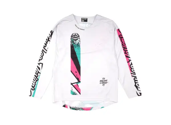 Troy Lee Designs Sprint Full Pull dziecięca koszulka z długim rękawem Chalk