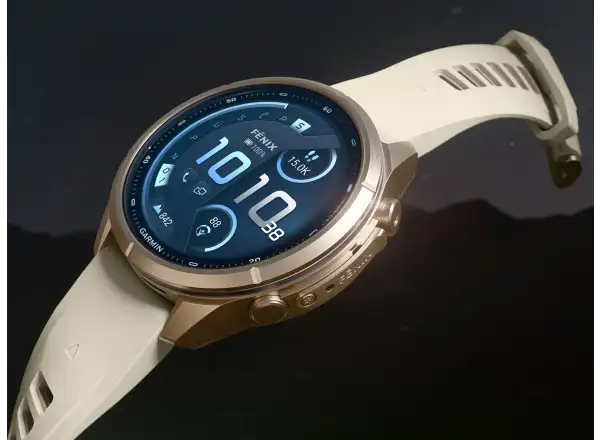 Garmin Fénix 9 Pro inReach 43 mm smartwatch Autumn gold Titanium Cream/French gray