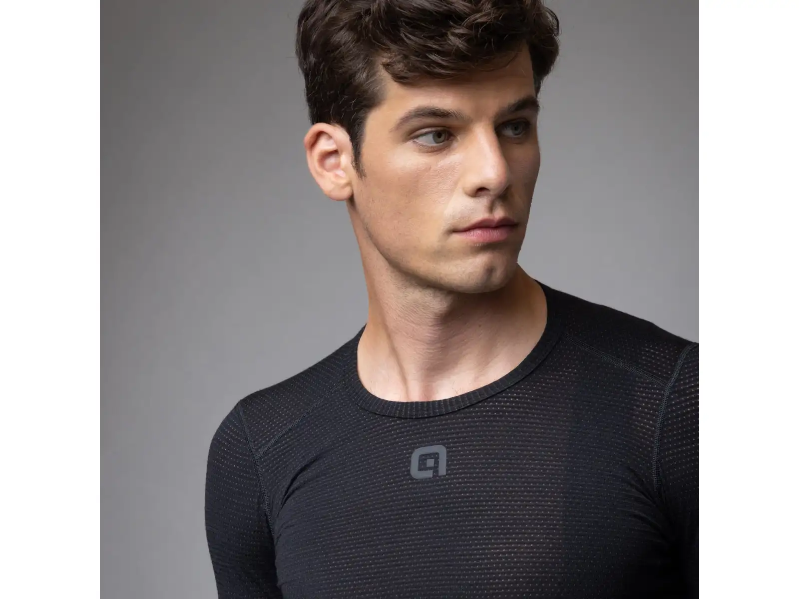 Alé Intimo Merino męska bielizna termoaktywna z długim rękawem Black