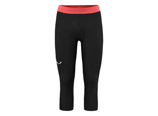 Salewa Cristallo Warm Alpine Merino Responsive męskie legginsy 3/4 Black Out Melange