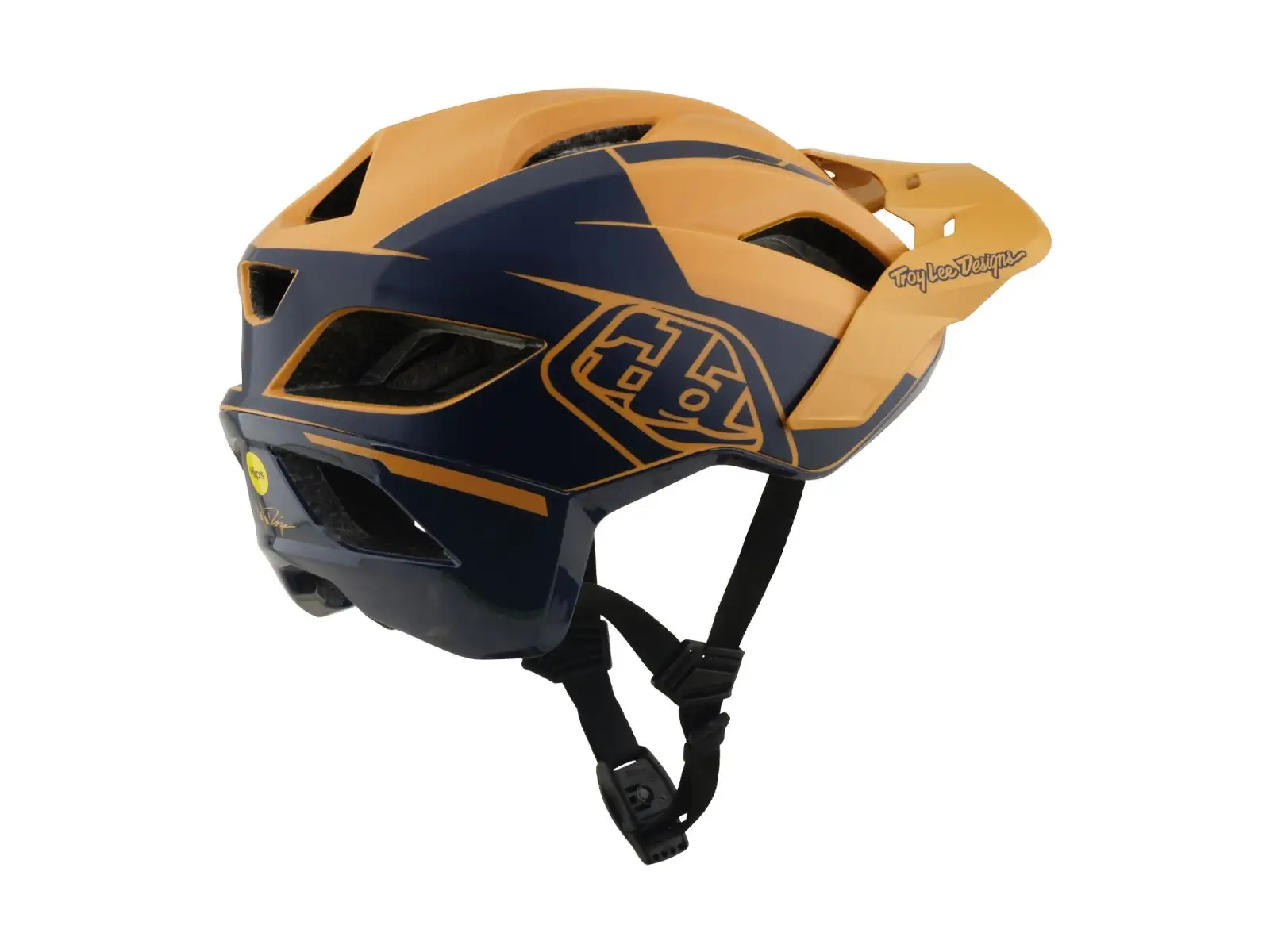 Troy Lee Designs Flowline SE MIPS kask Hydro Mustard / Black Iris