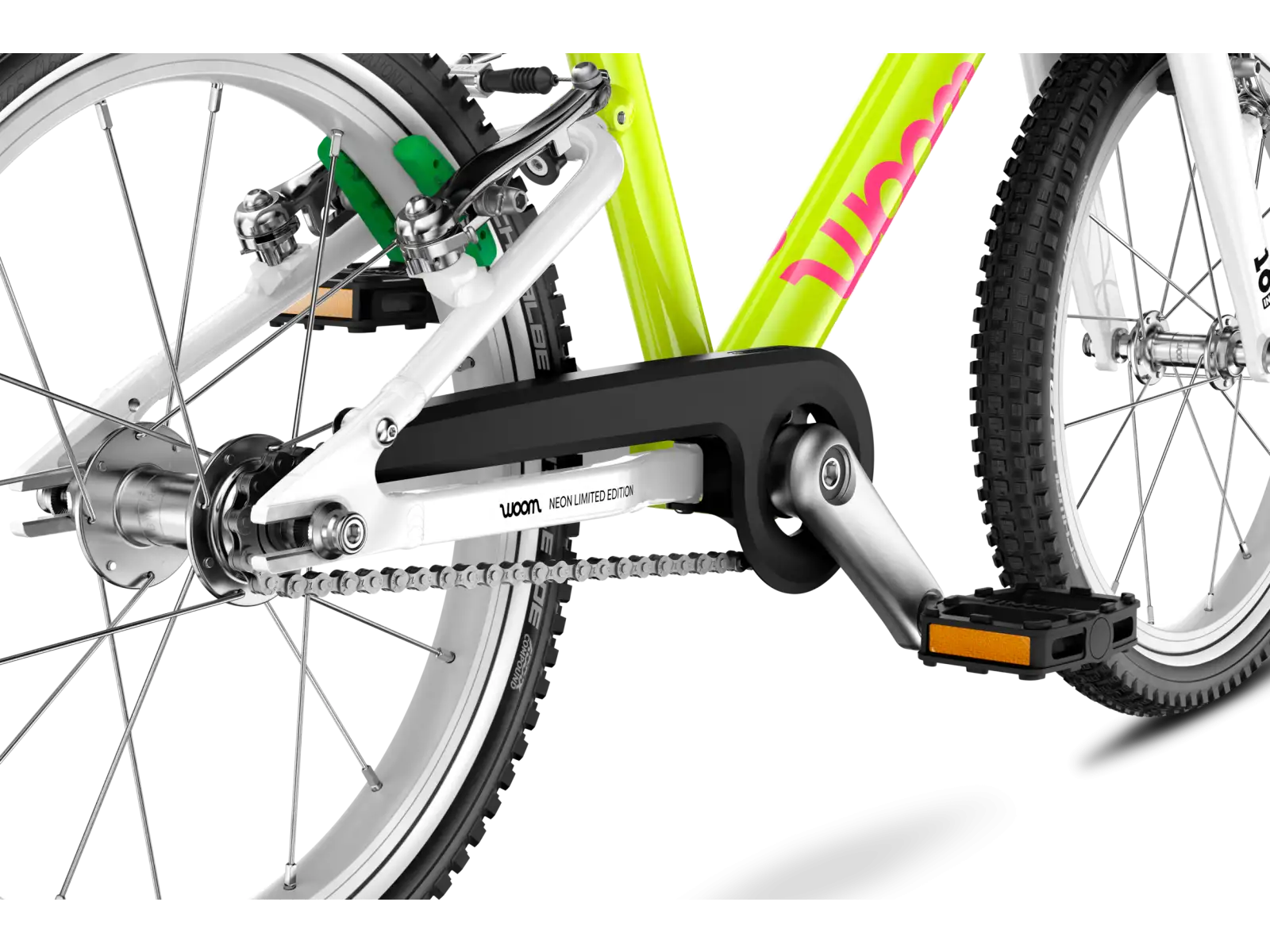 Woom GO 3 rower dziecięcy neon lime