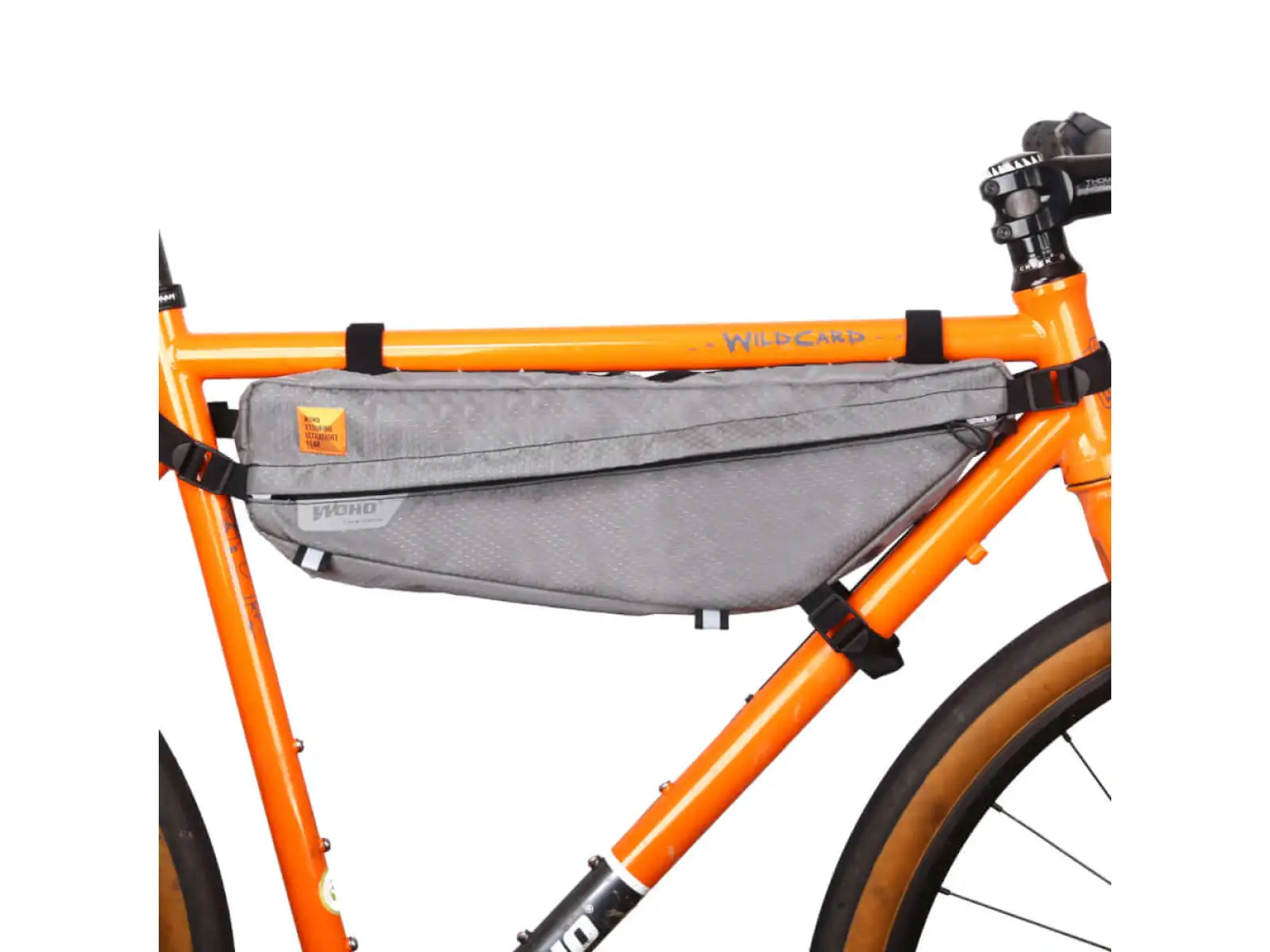 Woho X-Touring torba do ramy 4,7 l Honeycomb Iron szara roz. L