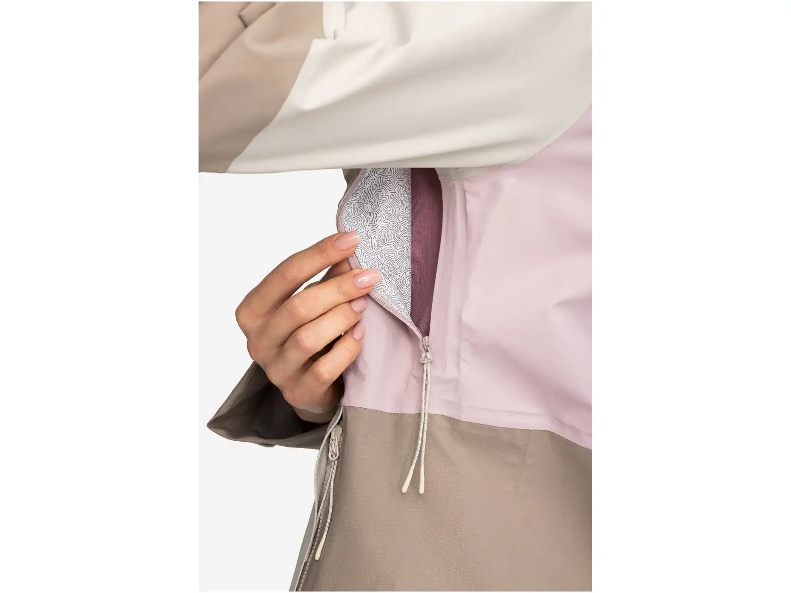 Viking Numani damska kurtka Beige/Light pink