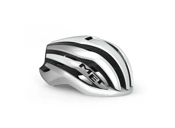 MET Trenta 3K Carbon MIPS kask biały/metaliczny srebrny