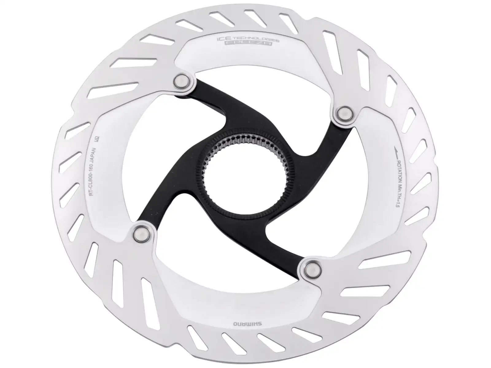 Shimano RT-CL800 tarcza hamulcowa 180 mm, center lock, Ice Tech, zewnętrzny lock ring
