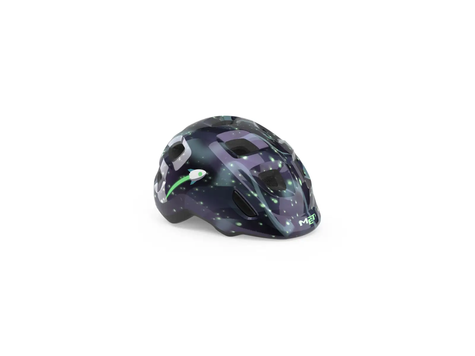 MET Hooray dziecięcy kask Space Glow In The Dark