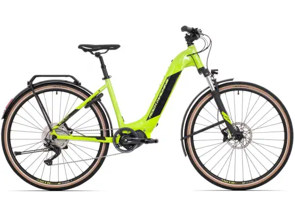 Rock Machine Crossride INT e500 Touring rower elektryczny Gloss Radioactive Yellow / Black