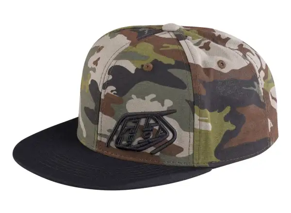Troy Lee Designs Slice Snapback czapka z daszkiem Camo Green/Black