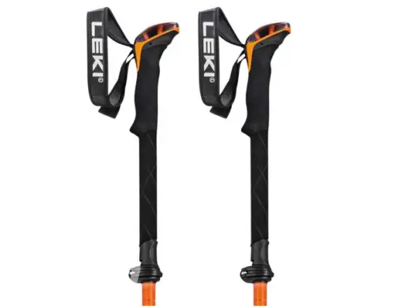 Leki Sherpa FX Carbon Strong składane kijki trekkingowe Orange/Denim blue