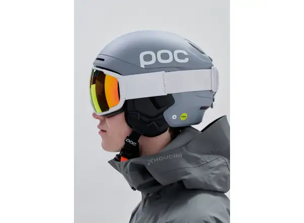 POC Zonula gogle narciarskie Hydrogen White/Partly Sunny Orange