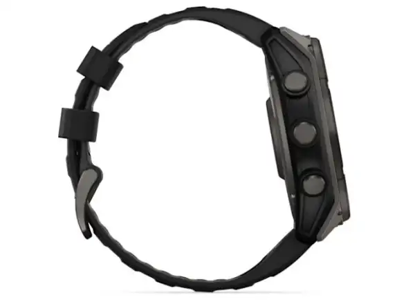 Garmin fenix 8 - 51 mm Solar Sapphire inteligentny zegarek Carbon DLC Titanium Black/Pebble Gray