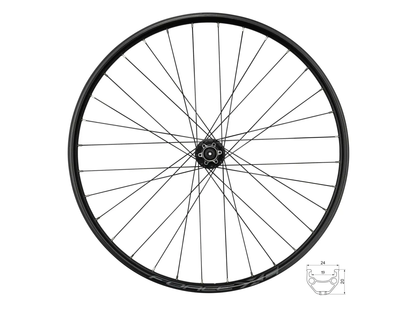Force XC Disc 29 tylne zaplecione koło piasta Force F804343