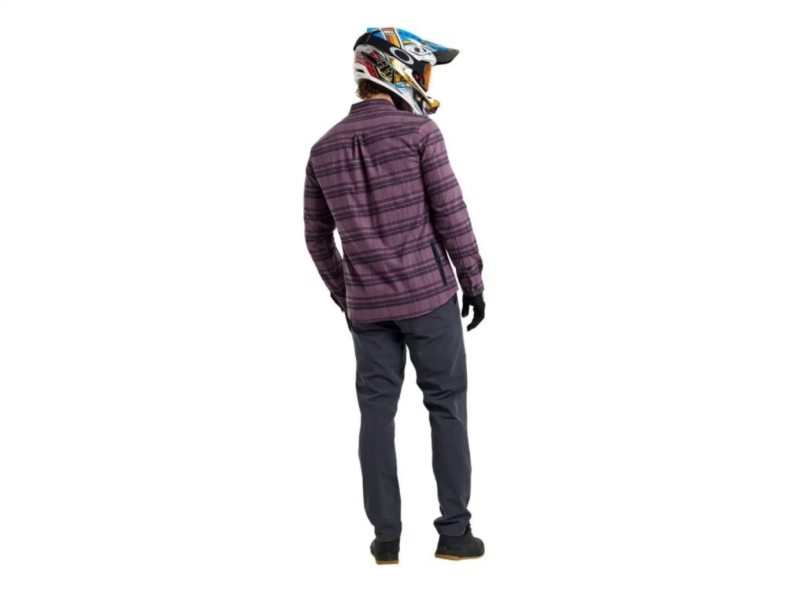 Troy Lee Designs Grind Flannel męska koszula Plaid Deep Purple