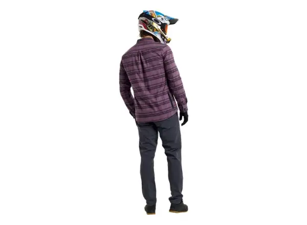 Troy Lee Designs Grind Flannel męska koszula Plaid Deep Purple