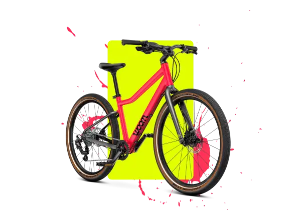 Woom 5 EXPLORE rower dziecięcy neon pink
