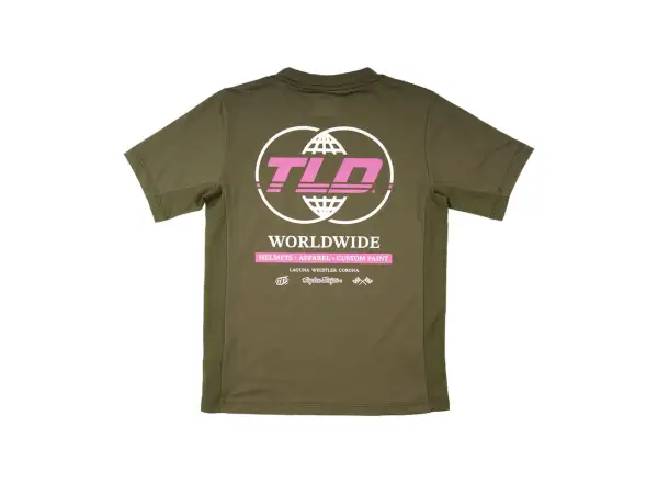 Troy Lee Designs Skyline Ride Tee dziecięca koszulka rowerowa krótki rękaw Worldwide Caper