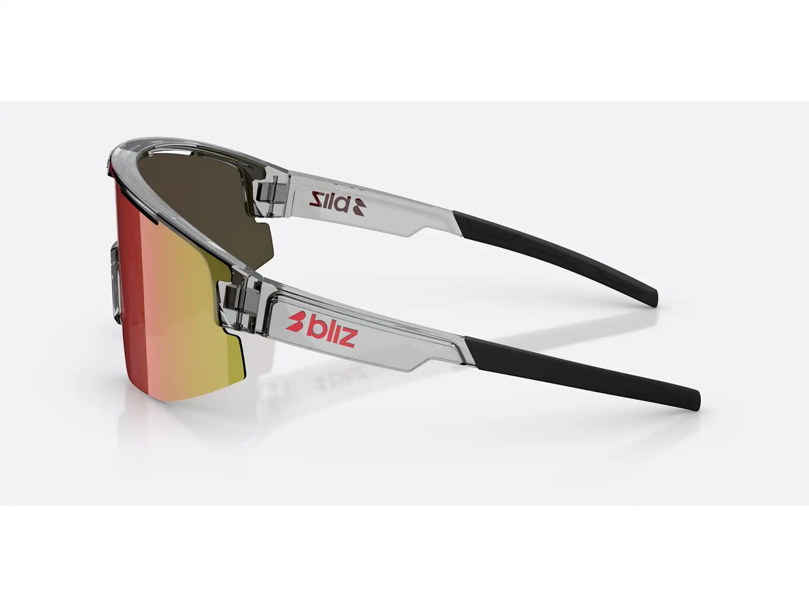 Bliz Matrix okulary przeciwsłoneczne Transparent Dark Grey/Brow Red Multi
