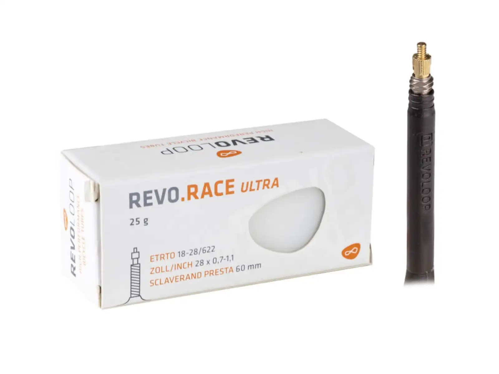 Revoloop Race Ultra dętka szosowa 18/28-622 FV60 gal. zawór