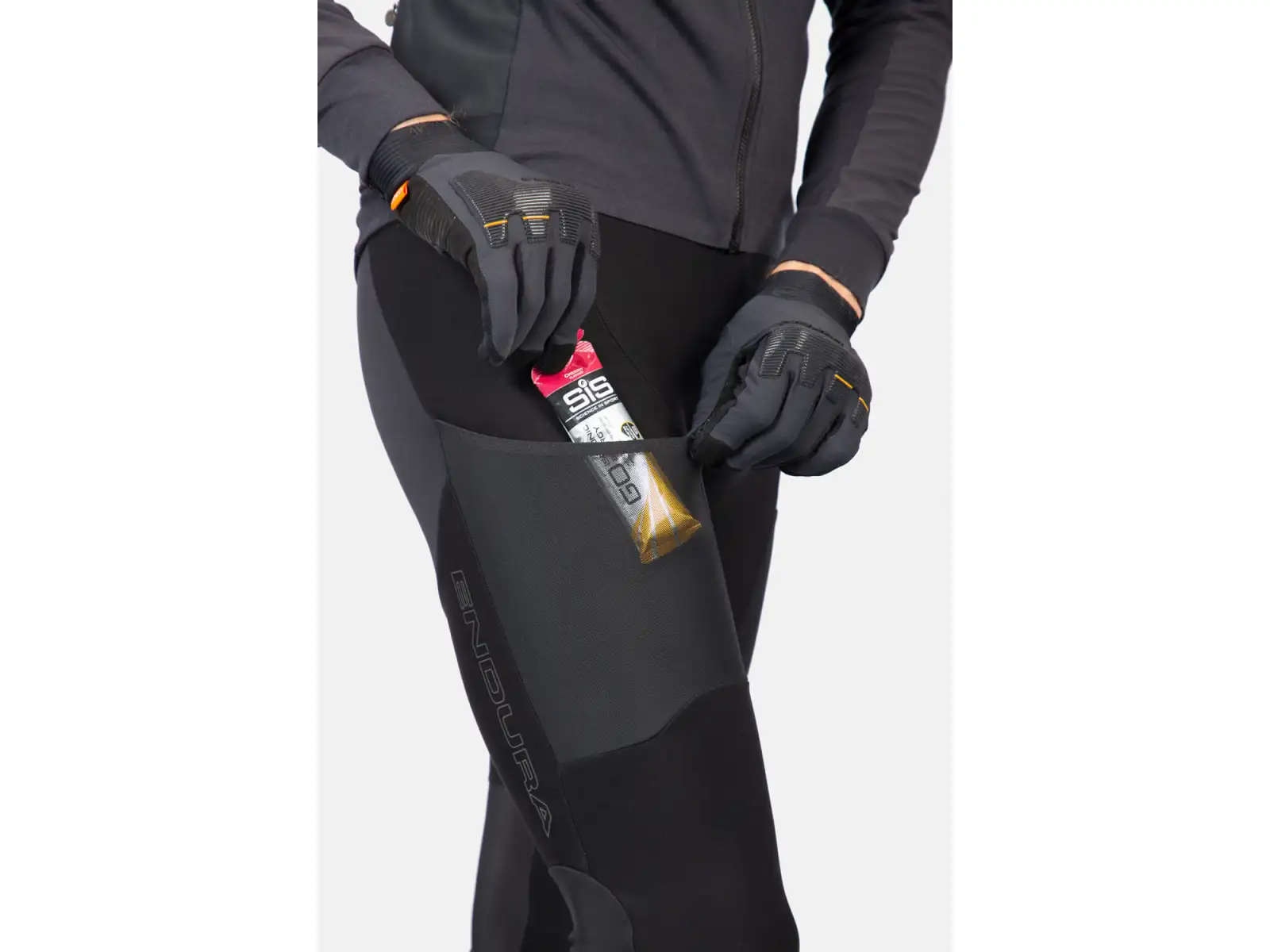 Endura GV500 Thermal męskie spodnie na szelkach czarna
