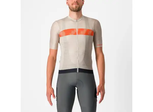 Castelli Unlimited Endurance męska koszulka z krótkim rękawem Silver Moon