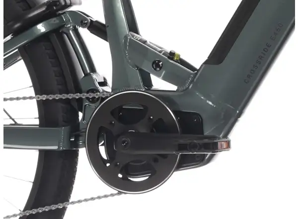 Rock Machine Crossride e450 FS niskie wejście całkowicie zawieszony rower elektryczny Ocean Grey/Black