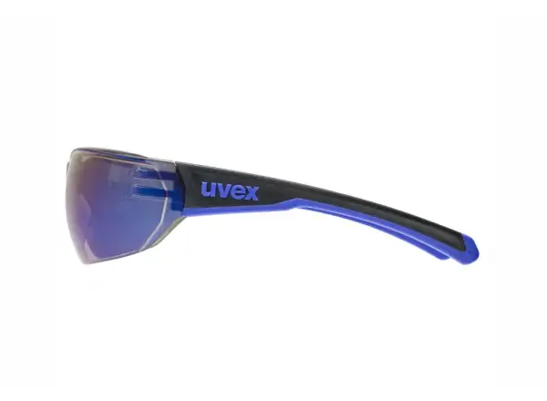 Uvex Equate okulary Black/Blue Matt/Mirror Blue