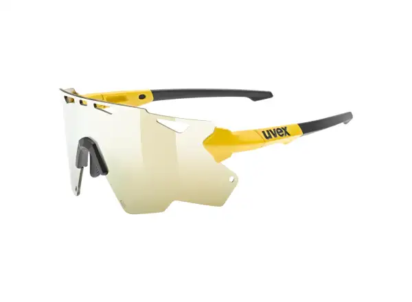 Uvex Sportstyle 228 okulary rowerowe Sunbee Black Mat/Mirror Yellow