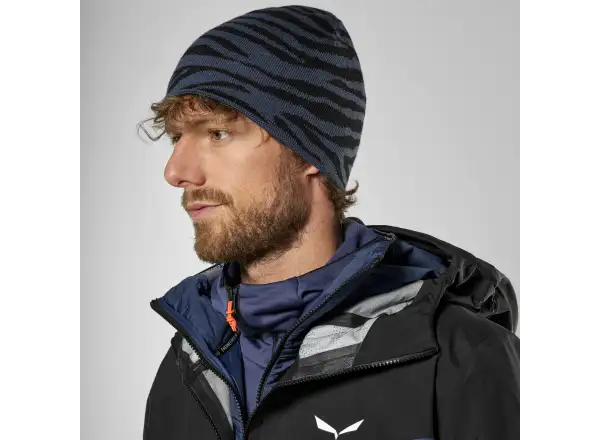 Salewa Sella Alpine Merino Crevasse czapka Dark Denim