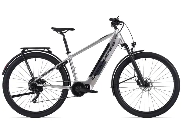 Rock Machine eSTORM 70 TOUR górski rower elektryczny Gloss Silver/Black/Grey