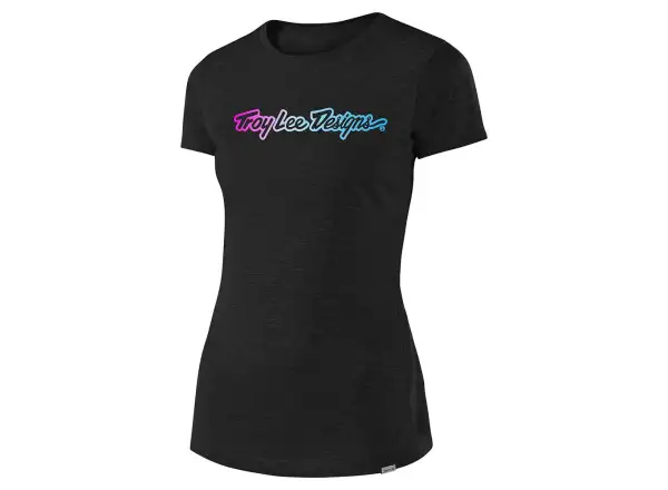 Troy Lee Designs Women Signature Tee damska koszulka krótki rękaw Black