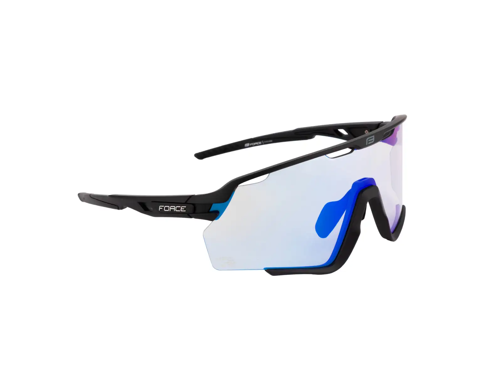 Force Cyclone okulary czarne/niebieskie fotochromatyczne szkło
