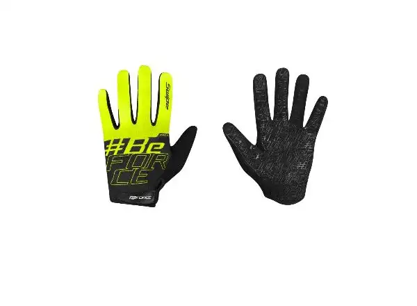 Force Kid Swipe letnie dziecięce MTB rękawiczki czarna/fluo