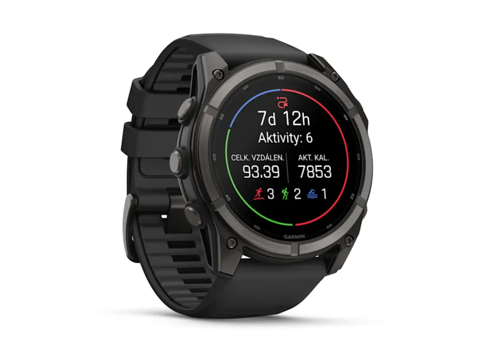 Garmin Fénix 9–51 mm inteligentny zegarek Carbon gray DLC Titanium/Black
