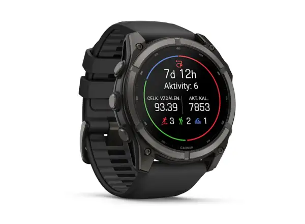 Garmin Fénix 9–51 mm inteligentny zegarek Carbon gray DLC Titanium/Black