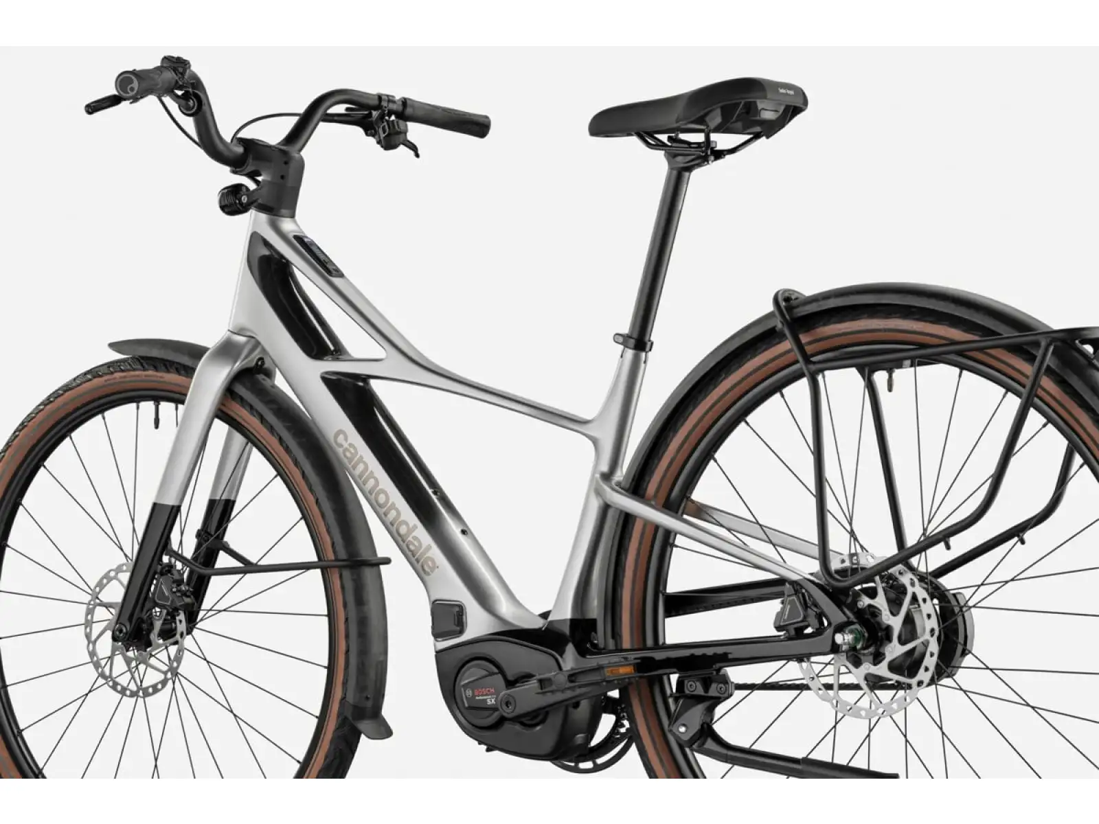 Cannondale FlyingV 1 Silver miejskie lekkie rower elektryczny
