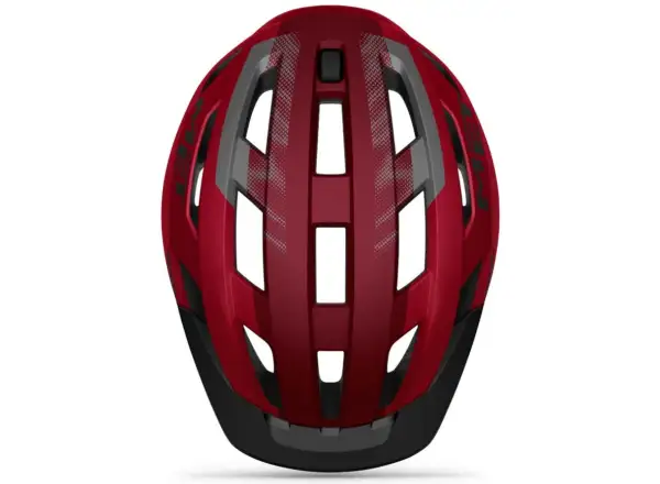 MET ALLROAD kask czerwony/czarny matowy