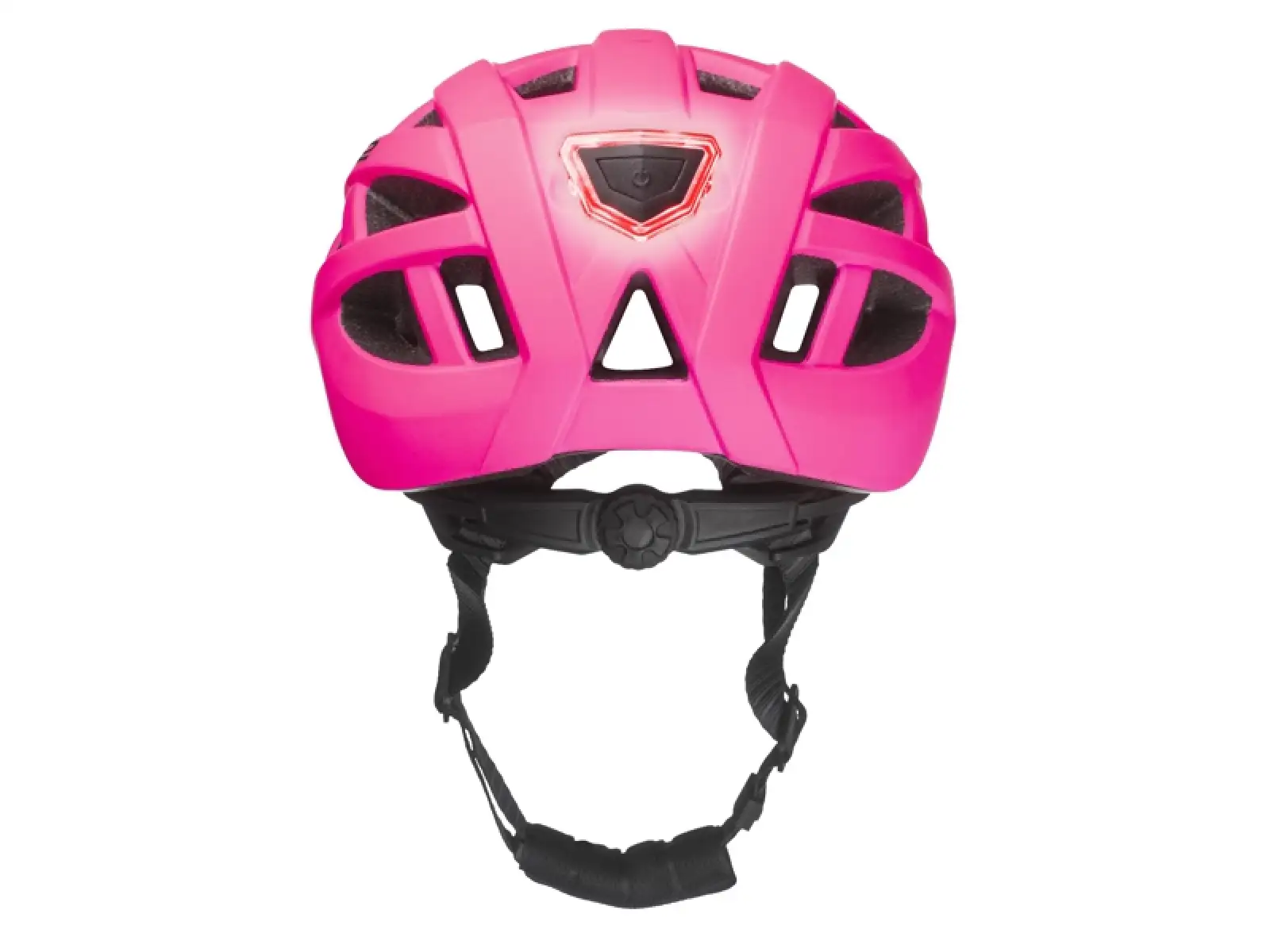 R2 Lumen kask rowerowy neon różowy