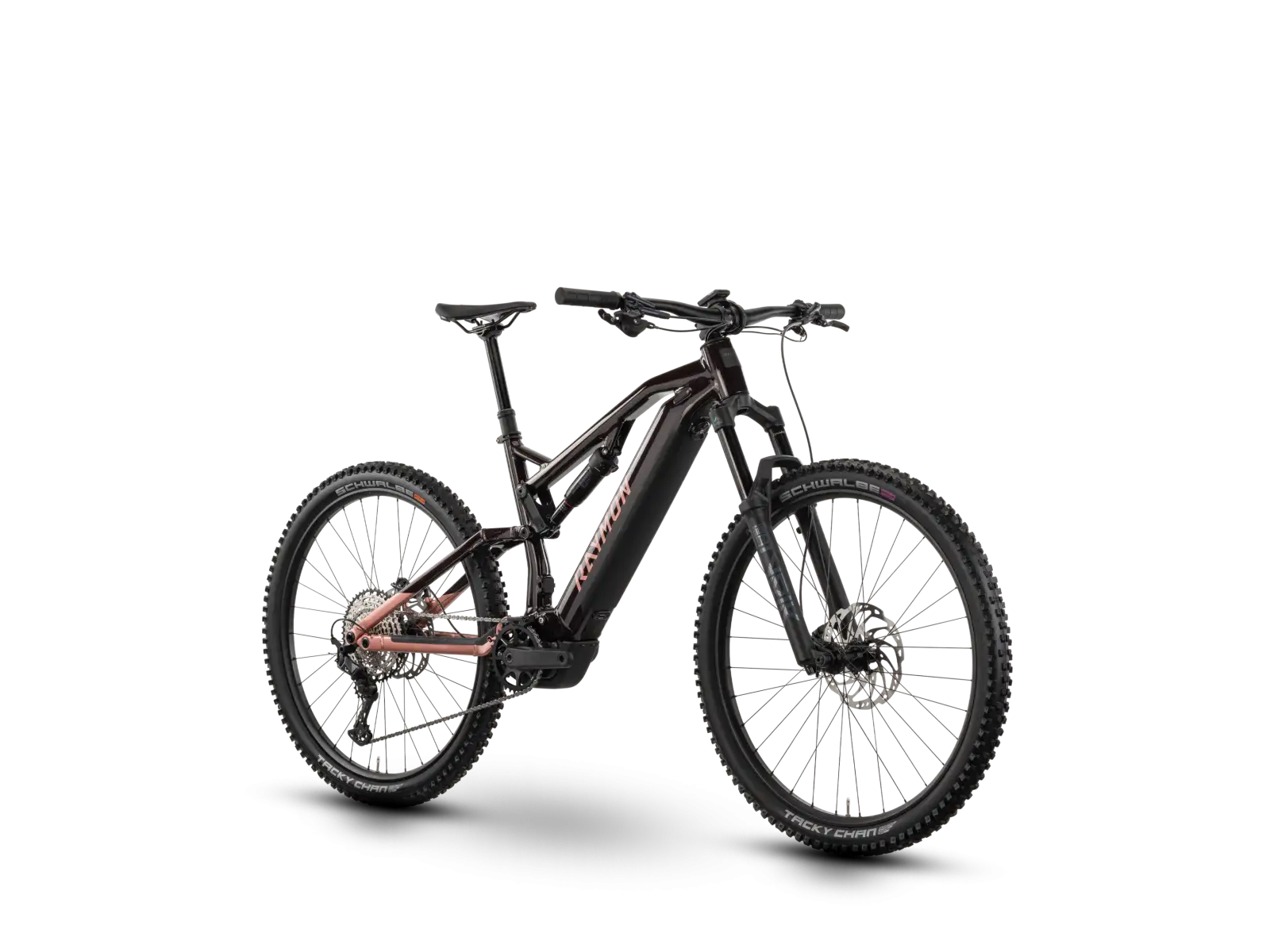Raymon Trailray 150 Pro w pełni amortyzowany rower elektryczny nebularred/pinky/black