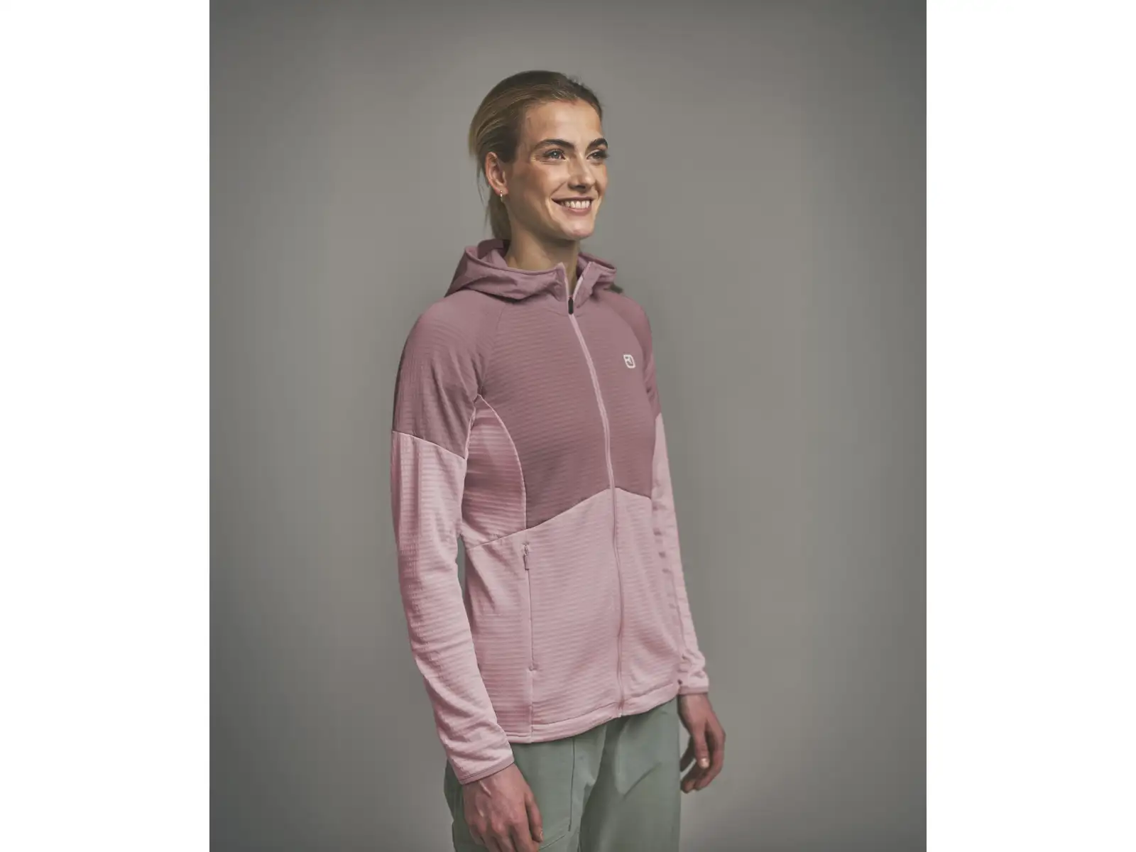 Ortovox Fleece Light Grid Hoody damska bluza Dawn Rose