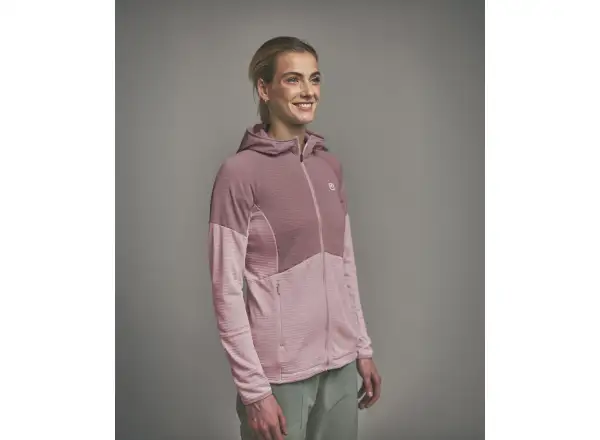 Ortovox Fleece Light Grid Hoody damska bluza Dawn Rose
