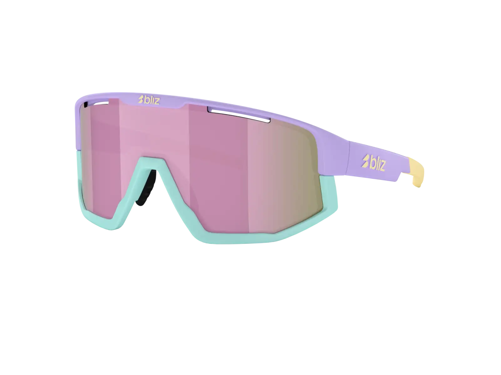 Bliz Fusion Small okulary przeciwsłoneczne Matt Pastel Purple/Brown&Rose Mirror