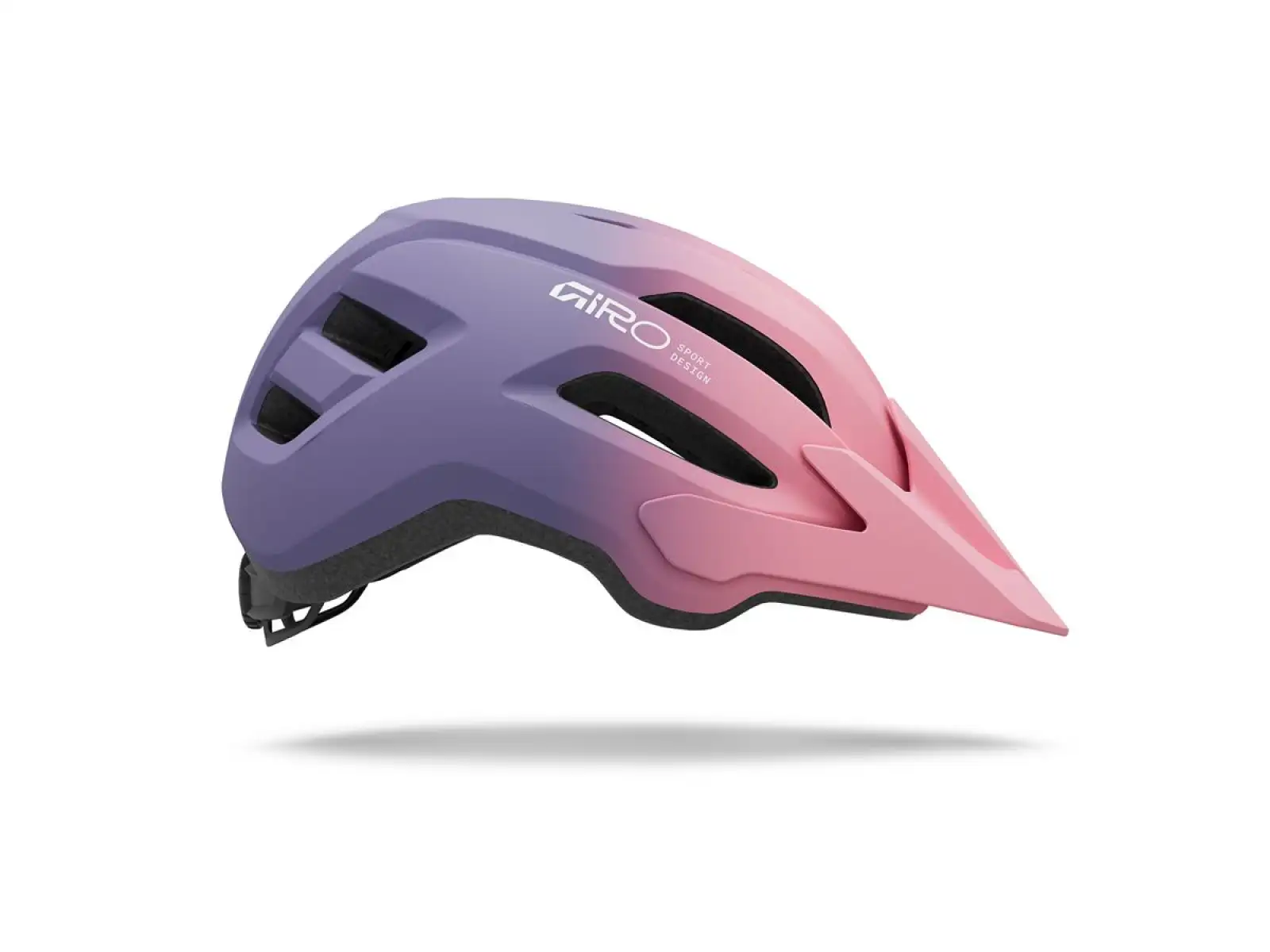 Giro Fixture II Youth dziecięcy kask Mat Light Pink/Purple Fade