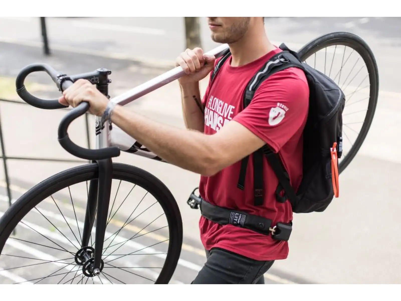 Hiplok Lite zamek black/white