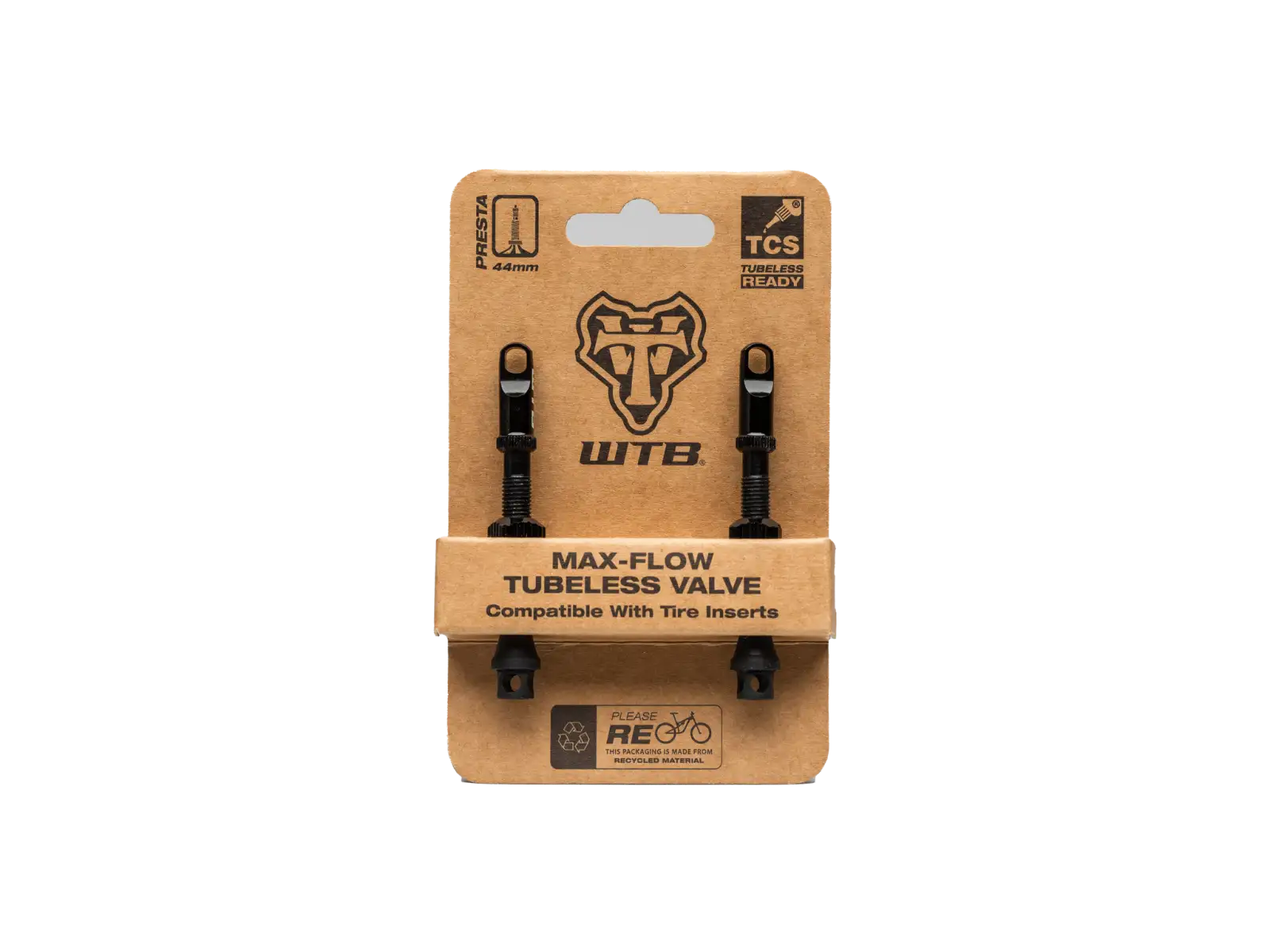 WTB TCS AL Max-Flow Presta Valve wentyle bezdętkowe 65mm czarna 2 szt.